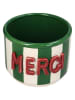 Kersten Doniczka "Merci" w kolorze zielono-czerwonym - wys. 11,5 x Ø 14,2 cm
