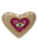 Kersten Dekoschale ''Heart'' in Beige/ Lila - (B)12 x (H)1,2 x (T)11 cm