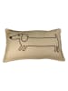 Kersten Kussen ''Dachshund'' beige - (L)30 x (B)50 cm