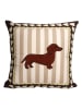 Kersten Kussen ''Dachshund'' beige/lichtbruin - (L)45 x (B)45 cm