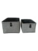 Ornami Aufbewahrungskorb ''Justin'' in Grau - (B)36 x (H)18 x (T)26 cm