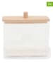 Ornami 2er-Set: Wattestäbchen-Spender ''Adrien'' in Beige - (B)9 x (H)9,5 x (T)8 cm
