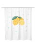 Ornami Duschvorhang ''Lemon'' in Weiß/ Gelb - (L)180 x (B)200 cm