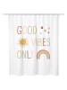 Ornami Duschvorhang ''Good Vibes'' in Weiß/ Bunt - (L)180 x (B)200 cm