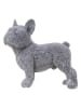 Ornami Figurka dekoracyjna "Bulldog" w kolorze srebrnym - 20,4 x 18,4 x 9,6 cm