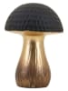 Ornami Figurka dekoracyjna "Mushroom" w kolorze złoto-czarnym - wys. 17 x Ø 12 cm