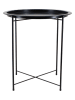 Ornami Beistelltisch in Schwarz - (H)50 x Ø 47 cm