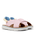 Camper Leder-Sandalen in Rosa