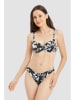 Rösch Biustonosz bikini w kolorze czarno-białym