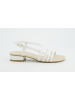 Paul Green Leren haksandalen wit