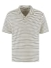DSTREZZED Poloshirt in Creme/ Schwarz