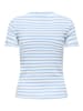 JDY Shirt "Lucky" lichtblauw/wit