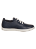 Ecco Skórzane sneakersy "Leisure" w kolorze granatowym