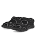 Ecco Leren wandelsandalen "Hike" zwart