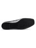 Ecco Leren ballerina's "Margot" zilverkleurig