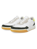 Ecco Leren sneakers "Street Court" wit/zwart/geel