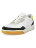 Ecco Skórzane sneakersy "Street Court" w kolorze biało-żółto-czarnym
