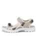 Ecco Leren wandelsandalen "Onroads" beige/goudkleurig