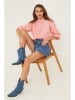 Fleur de Lin Bluse in Rot