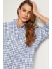 Fleur de Lin Bluse "Abelys" in Blau/ Weiß