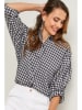 Fleur de Lin Bluse in Dunkelblau