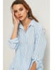 Fleur de Lin Bluse in Hellblau