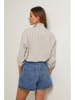 Fleur de Lin Bluse in Beige