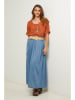 Fleur de Lin Bluse "Caliba" in Orange