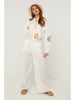 Fleur de Lin Marlenehose in Creme