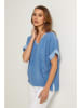 Fleur de Lin Bluse in Hellblau