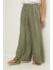 Fleur de Lin Leinen-Marlenehose "Ibiscus" in Khaki