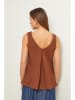 Fleur de Lin Bluse in Hellbraun