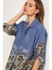 Fleur de Lin Leinen-Bluse "Jarley" in Blau