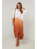 Fleur de Lin Kleid in Weiß/ Orange