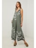 Fleur de Lin Leinen-Jumpsuit "Labelys" in Khaki