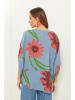 Fleur de Lin Bluse in Hellblau