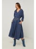 Fleur de Lin Jurk donkerblauw