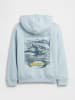 GAP Hoodie in Hellblau