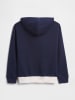GAP Hoodie in Dunkelblau/ Creme