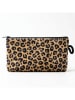Nakkash Kosmetiktasche in Camel/ Schwarz - (B)19 x (H)10 x (T)1 cm