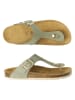 Mandel Skórzane japonki "Blanca" w kolorze khaki