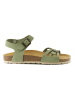 Mandel Leren sandalen "Neva" groen