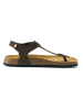 Mandel Leren teensandalen "Leon" bruin