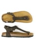 Mandel Leren teensandalen "Leon" bruin