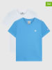 Champion 2-delige set: shirts lichtblauw/wit
