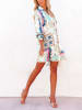 Milan Kiss Kleid in Creme/ Bunt