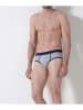 COTONELLA 2er-Set: Slips in Grau/ Schwarz