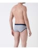 COTONELLA 2er-Set: Slips in Grau/ Schwarz