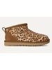 UGG Leren enkelboots "Classic Ultra Mini" lichtbruin/beige