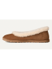 UGG Skórzane baleriny "Zora" w kolorze brązowym
